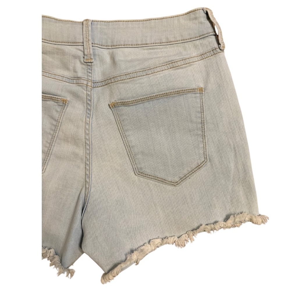 Universal Thread size 6/28 light blue denim shorts with copper button down fly - Picture 7 of 7